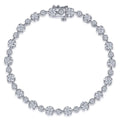 Marbella Chorus Poise 18K White Gold Diamond Station Tennis Bracelet
