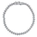 Aurelia Crown Luxe 14K White Gold Diamond Tennis Bracelet