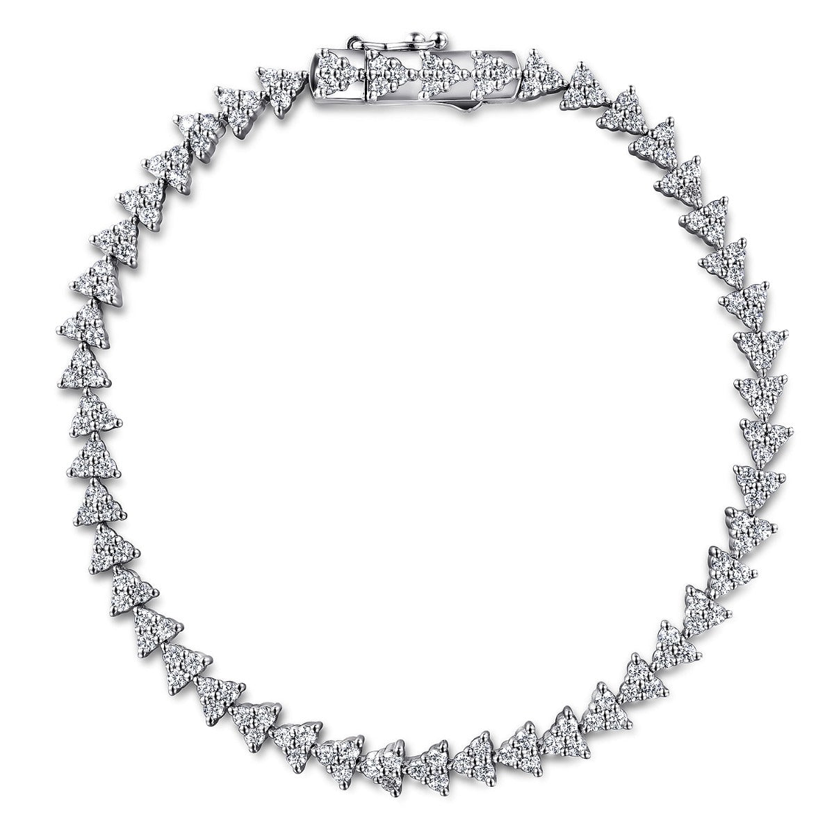 Aurelia Crown Luxe 14K White Gold Diamond Tennis Bracelet