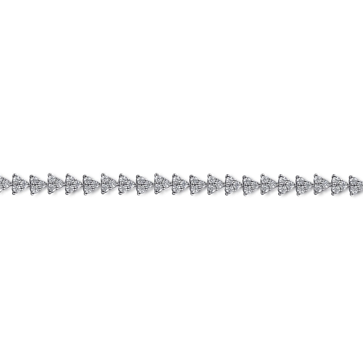 Aurelia Crown Luxe 14K White Gold Diamond Tennis Bracelet