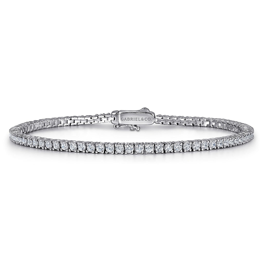 Celestia Skylark Aura 14K White Gold Diamond Tennis Bracelet