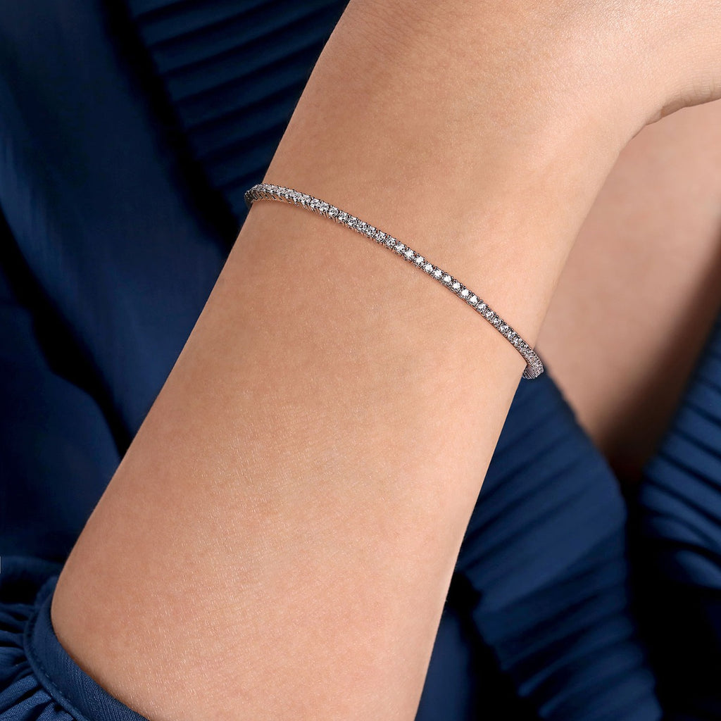 Celestia Skylark Aura 14K White Gold Diamond Tennis Bracelet