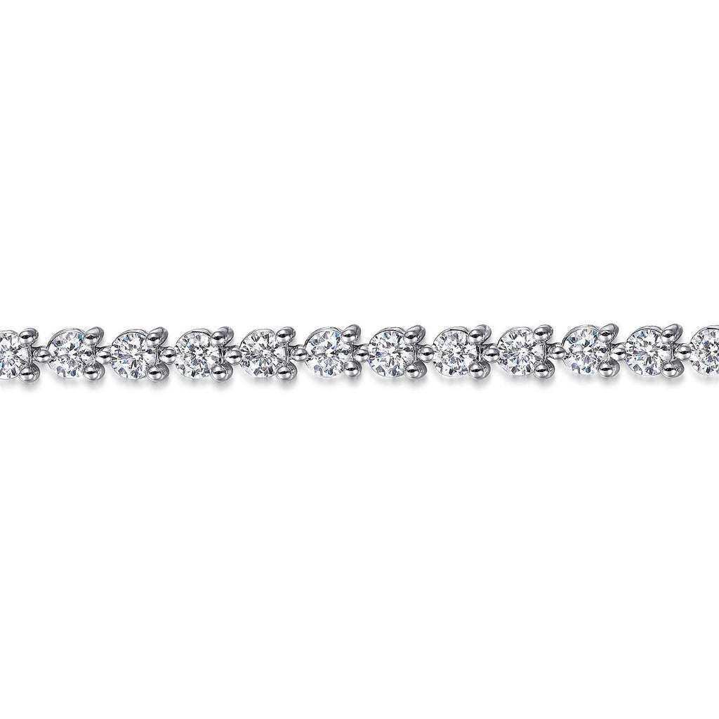 Valora Mirage Poise 14K White Gold Diamond Classic Tennis Bracelet