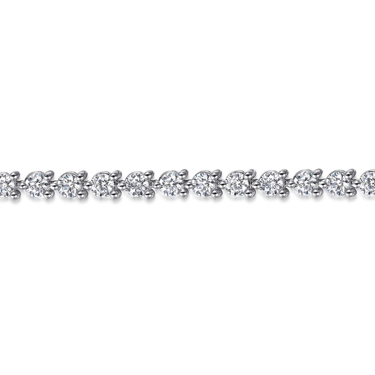 Valora Mirage Poise 14K White Gold Diamond Classic Tennis Bracelet