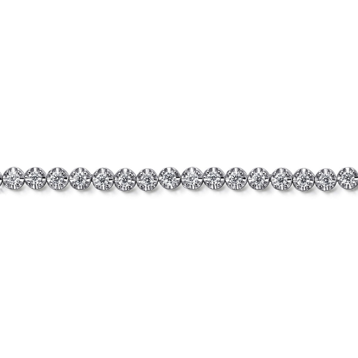 Marbella Whisper Grace 14K White Gold Diamond Tennis Bracelet