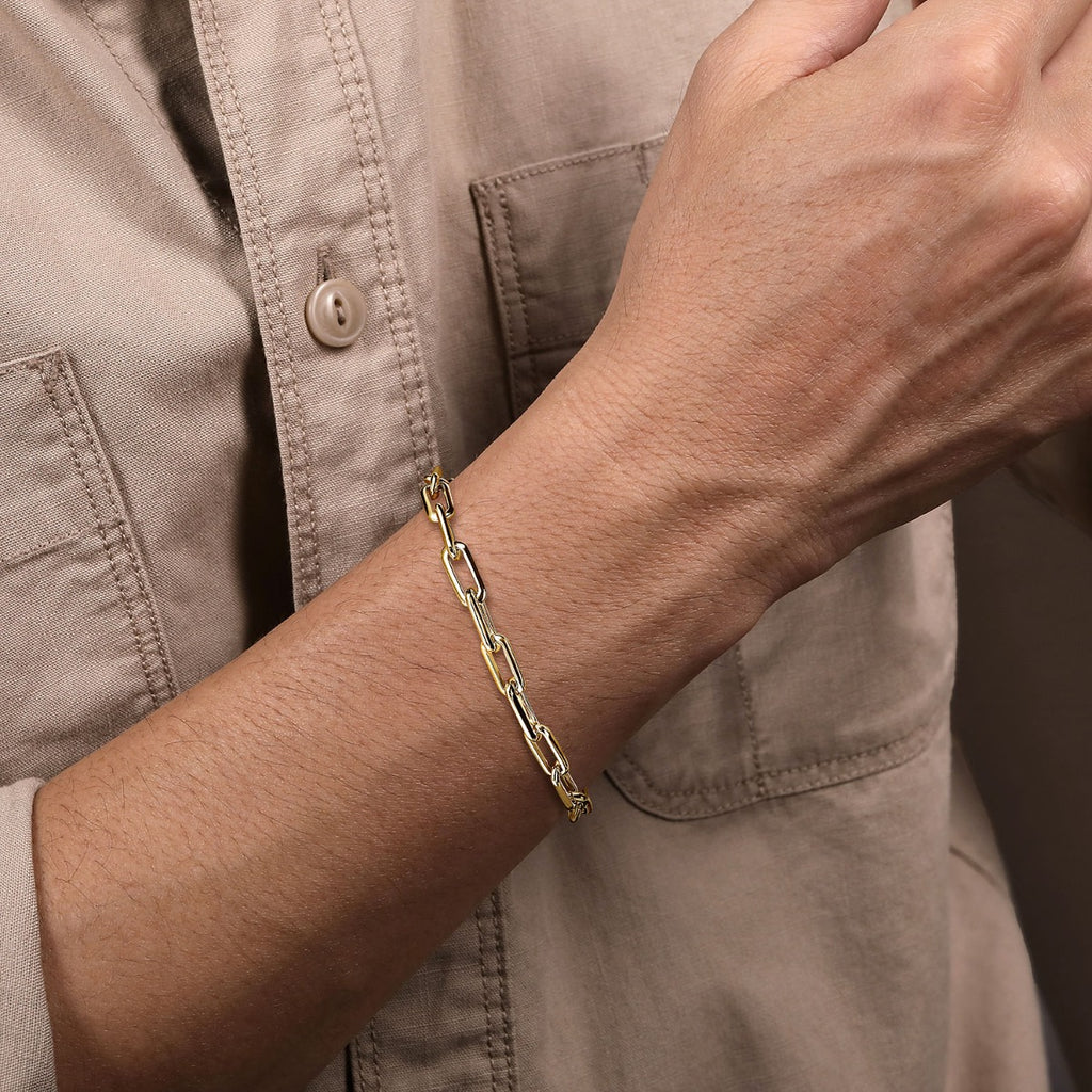 14K Yellow Gold Chain Bracelet