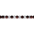 925 Sterling Silver and 6mm Tiger Eye Beaded Bracelet