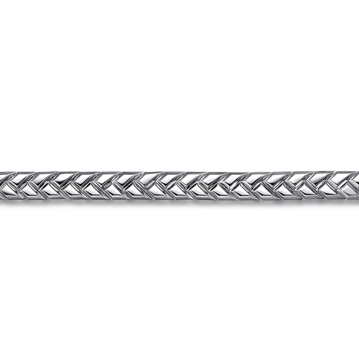 925 Sterling Silver 7mm Width Herringbone Mens Bracelet