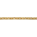 14K Yellow Gold Link Chain and Anchor Men's Bracelet