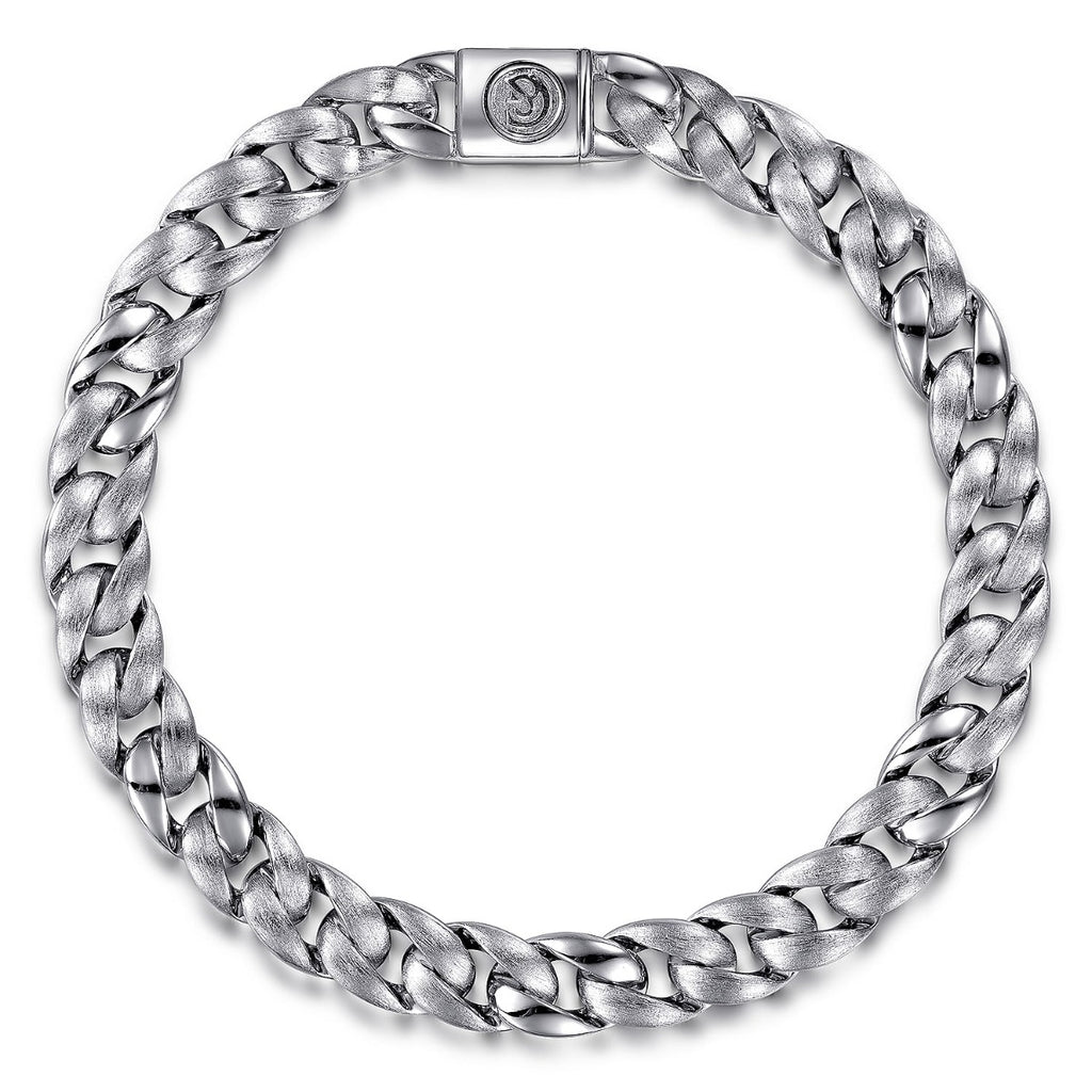 925 Sterling Silver Cuban Link Chain Bracelet