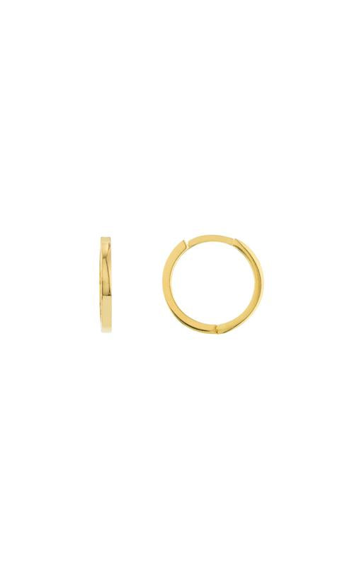 14K Yellow Gold Square Wire Hoop Earrings