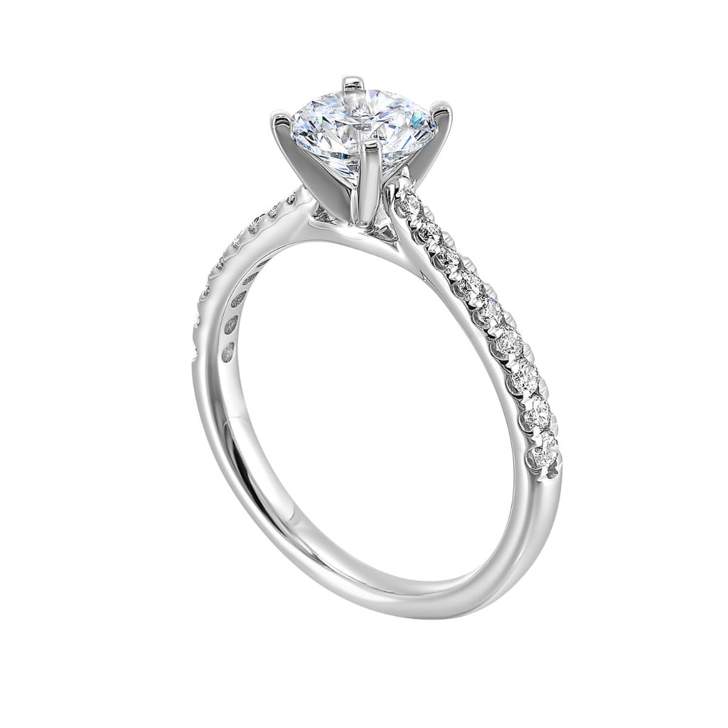 Eternal Elegance Solitaire Semi-Mount Ring .24 CTW