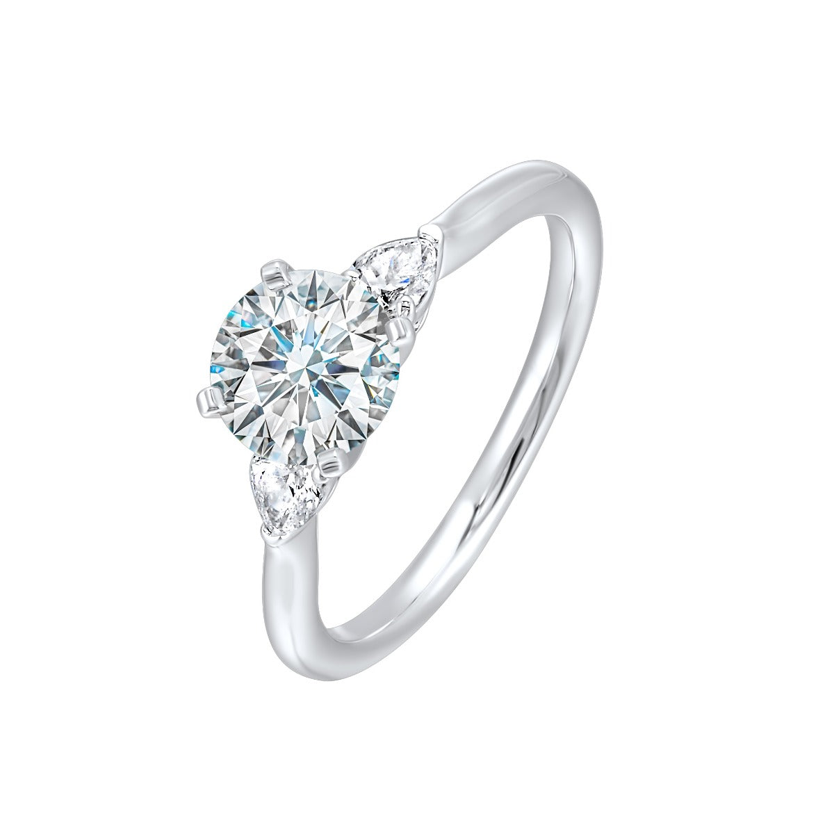Tranquil Pear Trio Ring