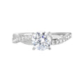 Twisting Brilliance Solitaire Semi-Mount Ring .20 CTW