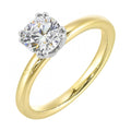 Aerden 14K Two-Tone Solitaire Semi-Mount Engagement Ring