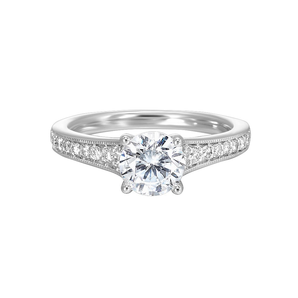 Vintage Grace Diamond Semi-Mount Ring .22CTW
