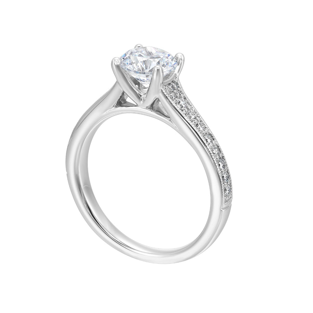 Vintage Grace Diamond Semi-Mount Ring .22CTW