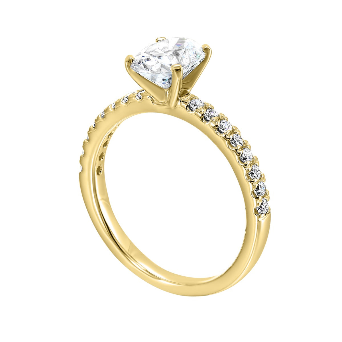 Radiant Oval Glow Semi-Mount Ring .22