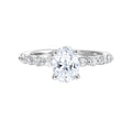 Enchanted Oval Diamond Semi-Mount Ring .33CTW