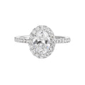 Enchanted Oval Halo Semi-Mount Ring.46CTW