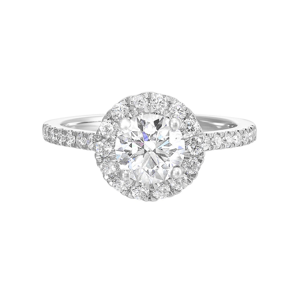 Luxe Halo Spark Semi-Mount Ring .47 CTW