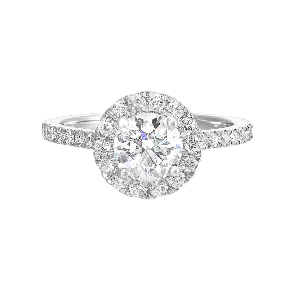 Luxe Halo Spark Semi-Mount Ring .47 CTW