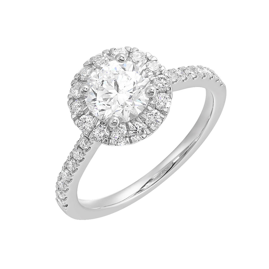 Luxe Halo Spark Semi-Mount Ring .47 CTW