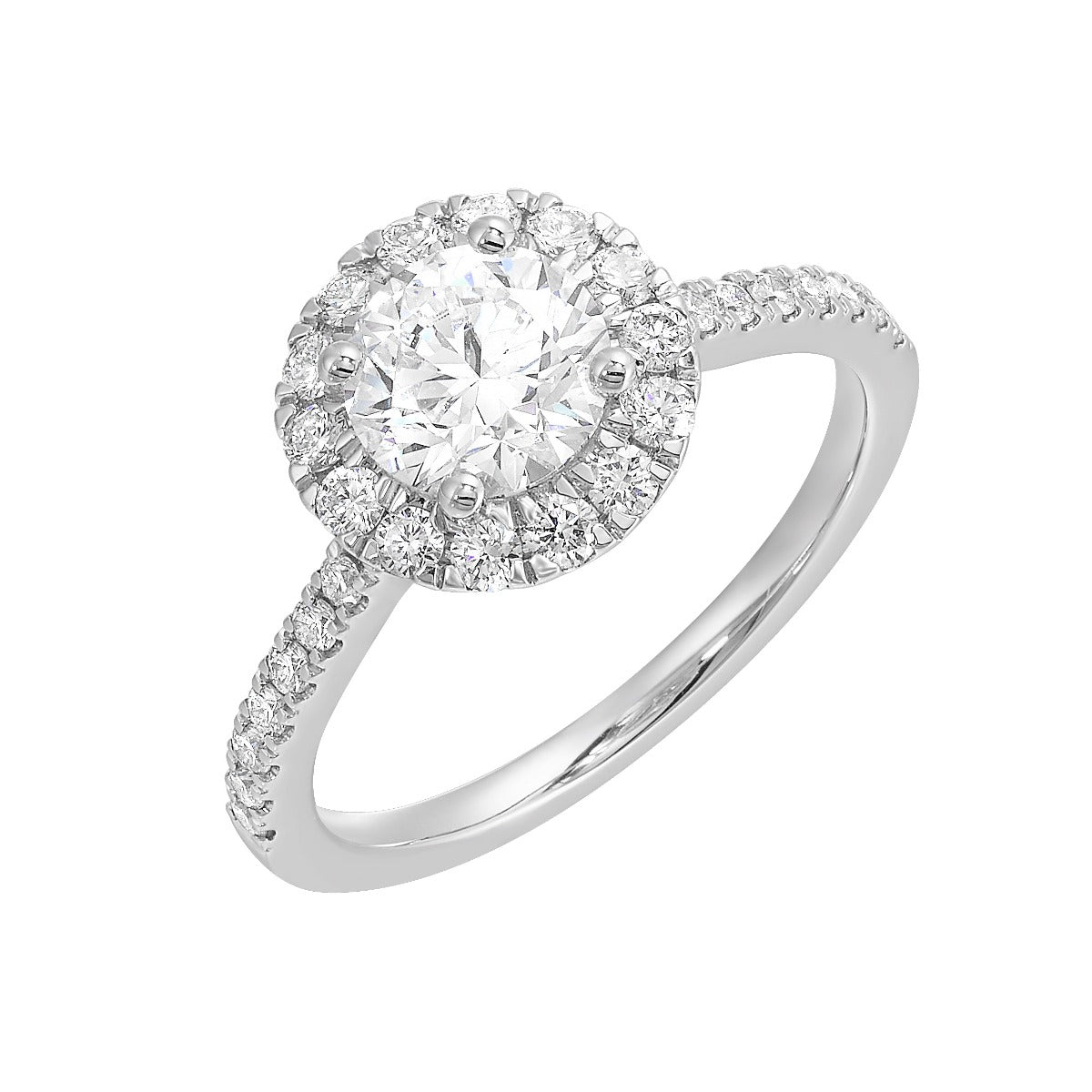 Luxe Halo Spark Semi-Mount Ring .47 CTW