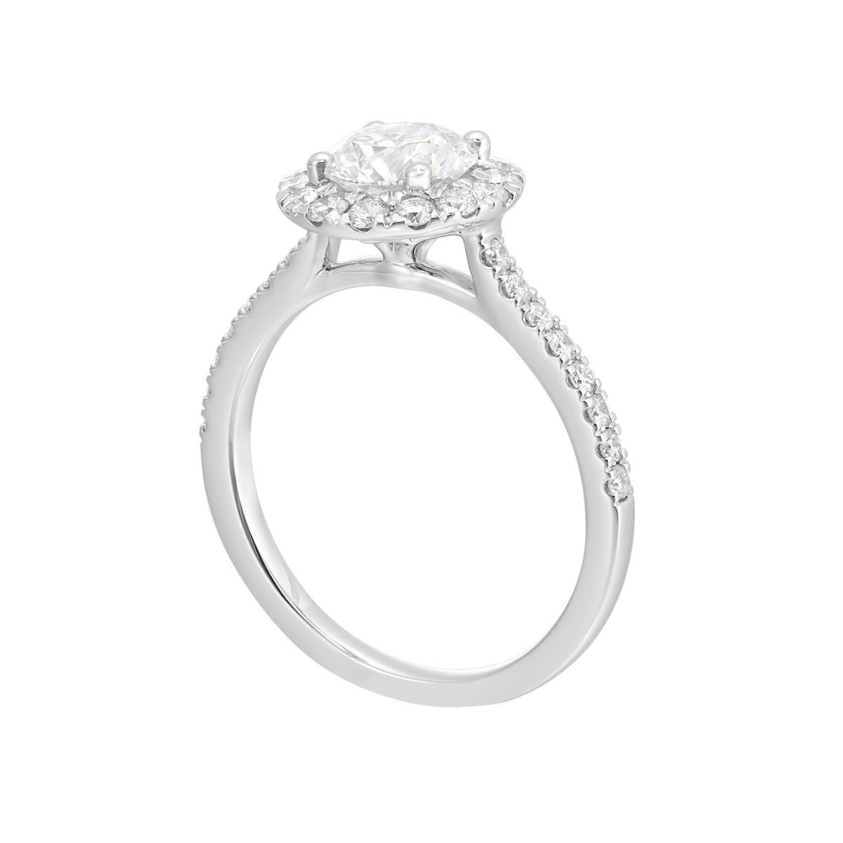 Luxe Halo Spark Semi-Mount Ring .47 CTW