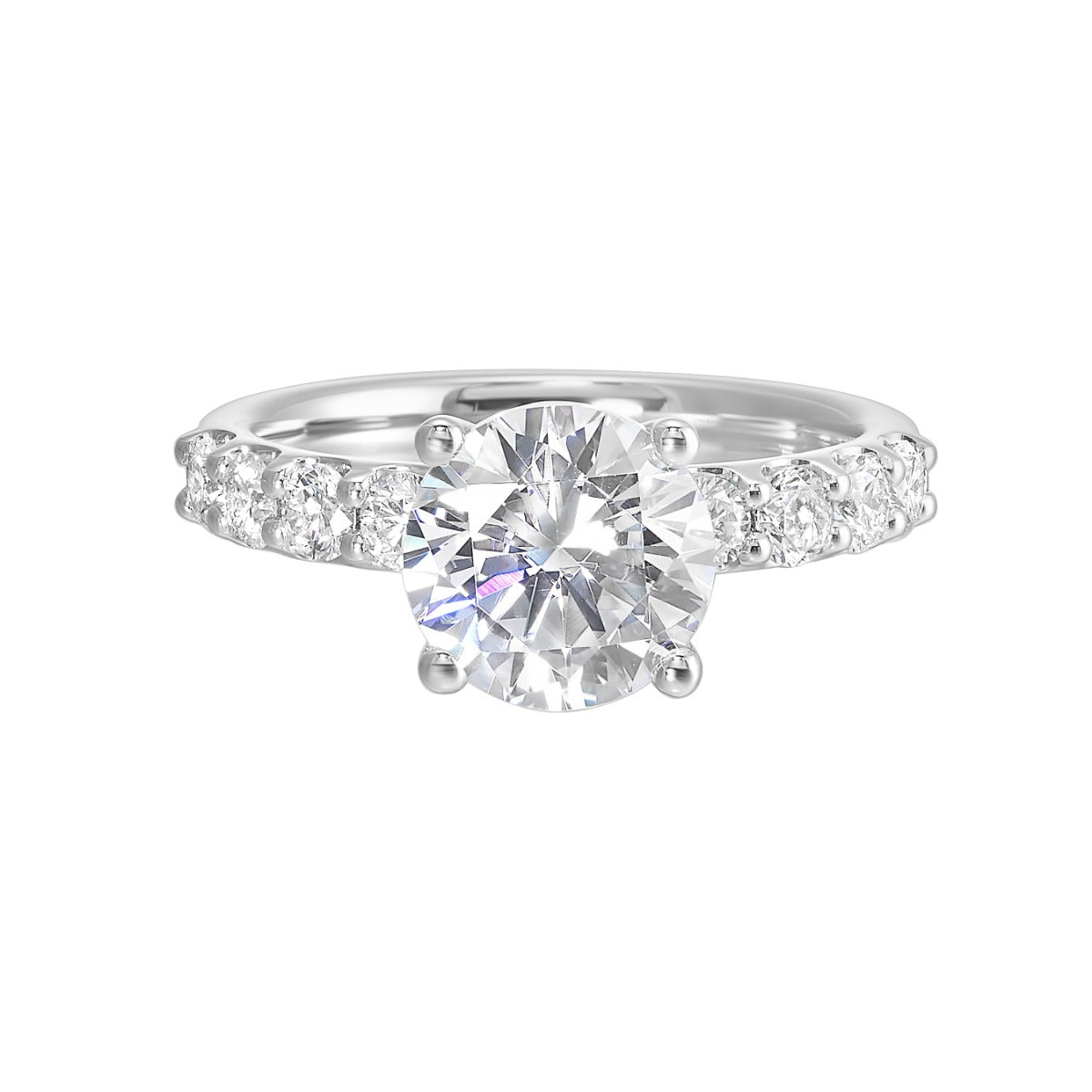 Timeless Radiance Solitaire Semi-Mount Ring .64CTW