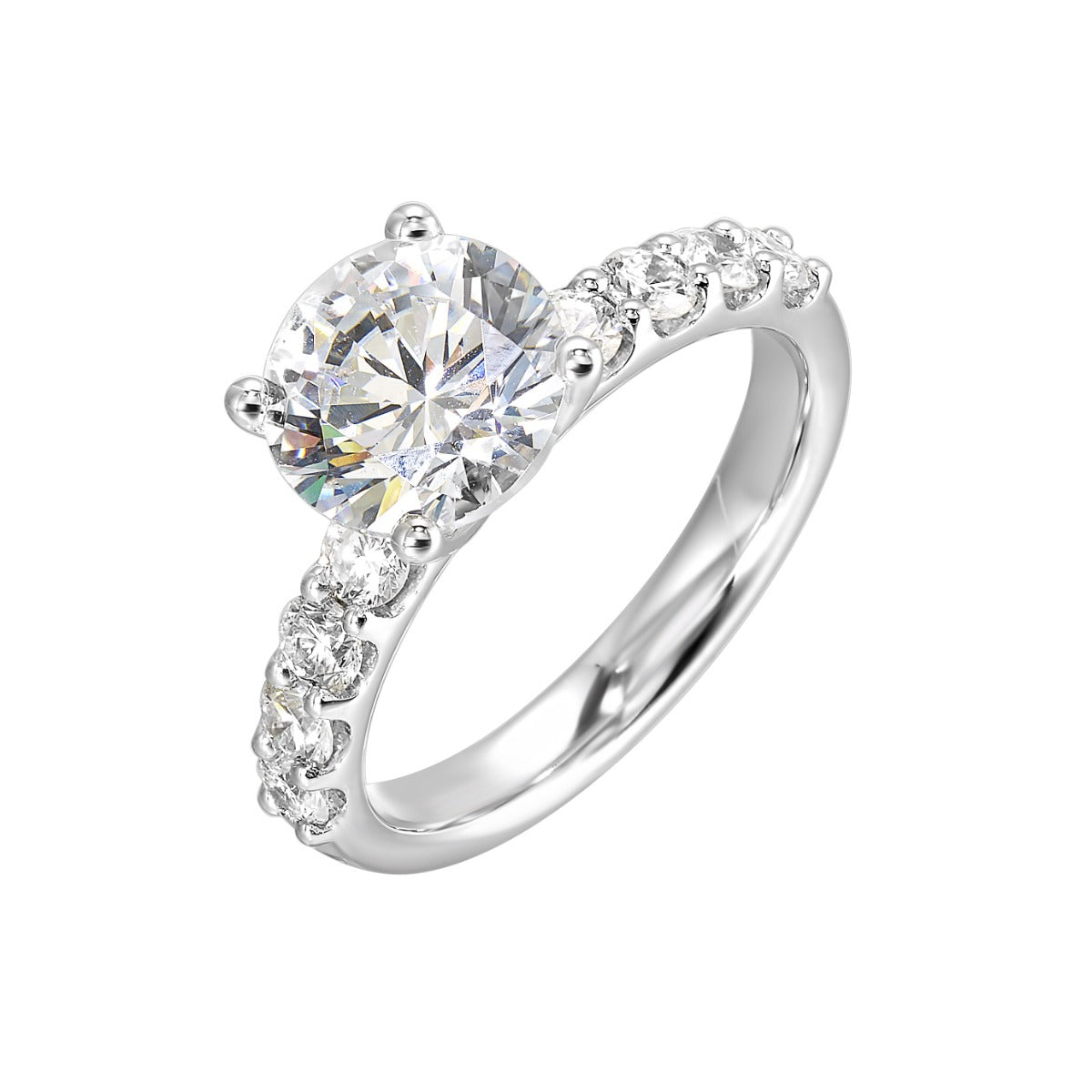 Timeless Radiance Solitaire Semi-Mount Ring .64CTW
