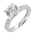 Alarelle 14K White Gold 5/8CTW Diamond Semi- Mount Engagement Ring