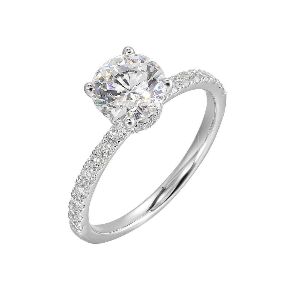 Hidden Halo Grace Semi-Mount Ring .38CTW