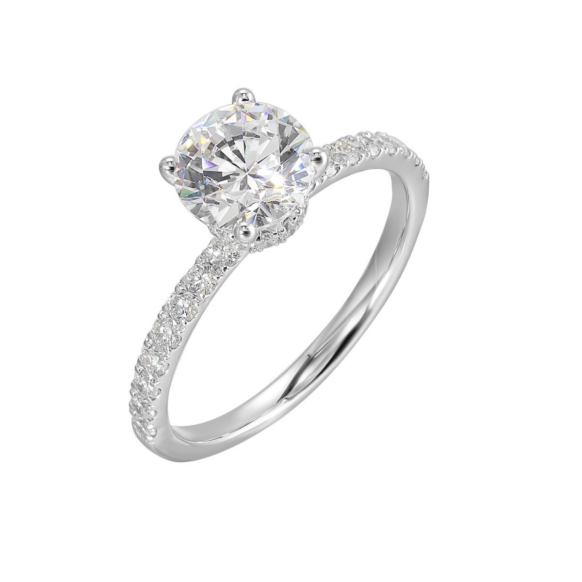 Hidden Halo Grace Semi-Mount Ring .38CTW