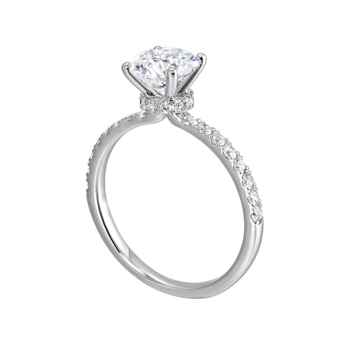 Hidden Halo Grace Semi-Mount Ring .38CTW