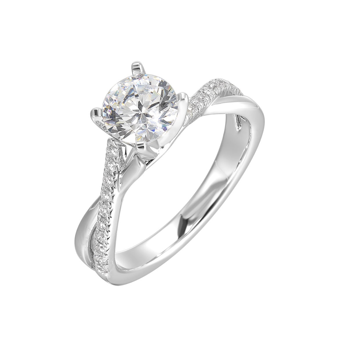 Twist of Eternity Semi-Mount Ring .16CTW