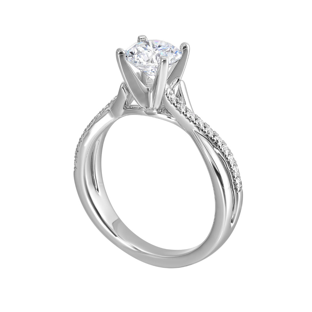 Twist of Eternity Semi-Mount Ring .16CTW