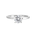 Classic Grace Hidden Halo Solitaire Semi-Mount Ring .06CTW