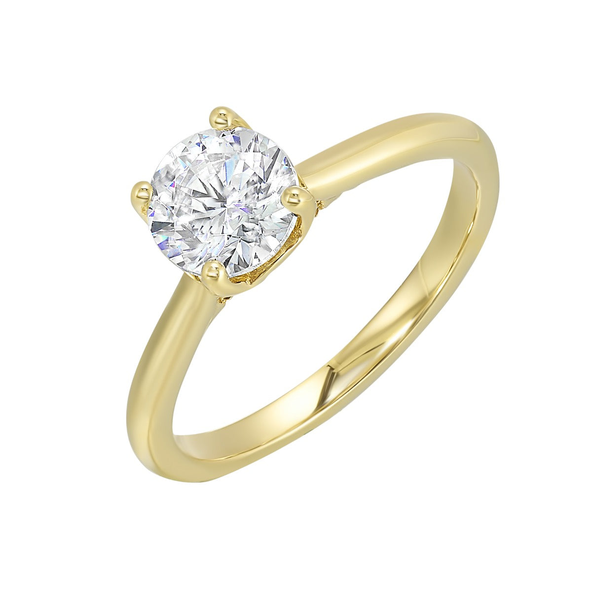 Golden Elegance Solitaire Semi Mount .04CTW