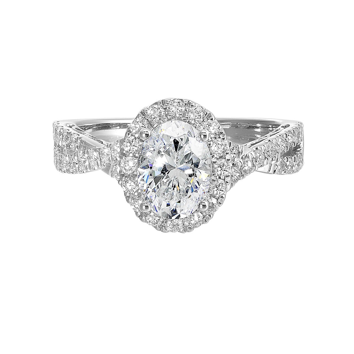Halo Embrace Elegance Semi-Mount Ring .53CTW