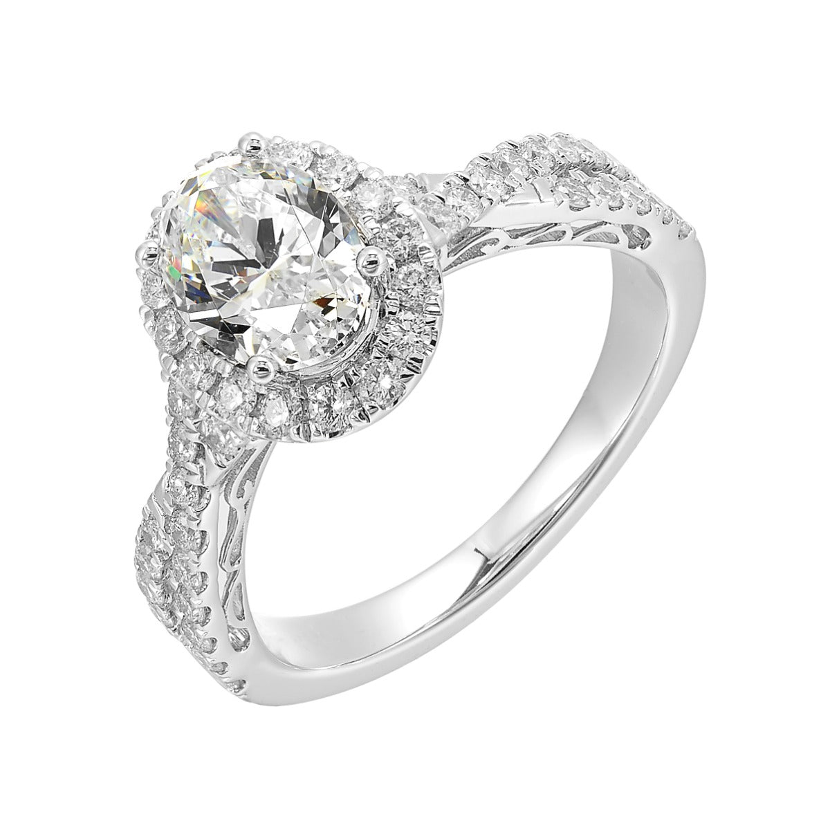 Halo Embrace Elegance Semi-Mount Ring .53CTW