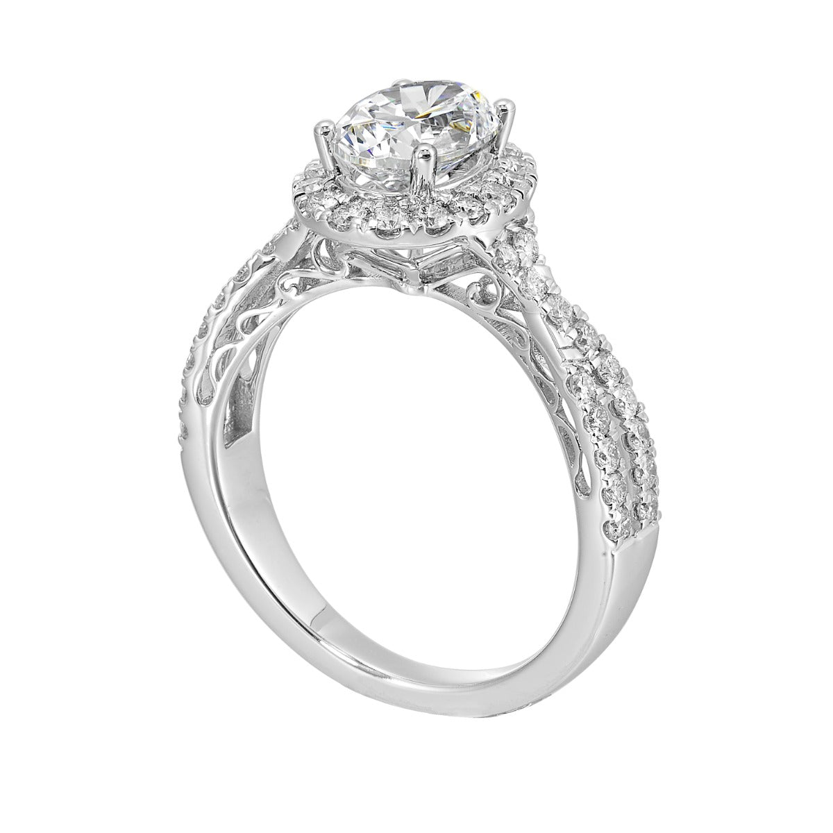 Halo Embrace Elegance Semi-Mount Ring .53CTW