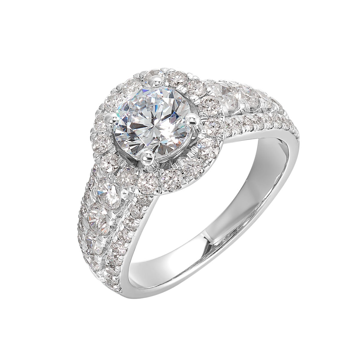 Eternal Glow Diamond Semi-Mount Ring 1.33CTW