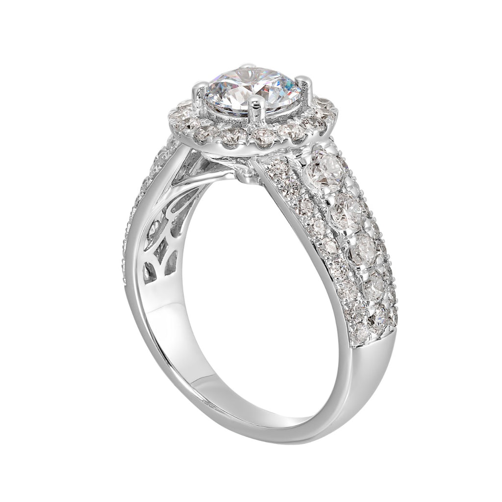 Eternal Glow Diamond Semi-Mount Ring 1.33CTW