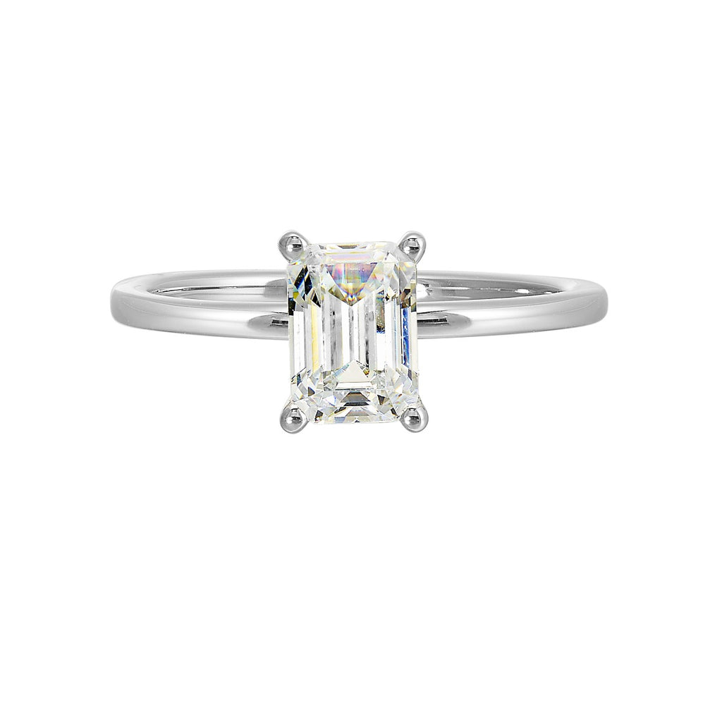 Eternal Emerald Elegance Semi Mount Ring .05CTW