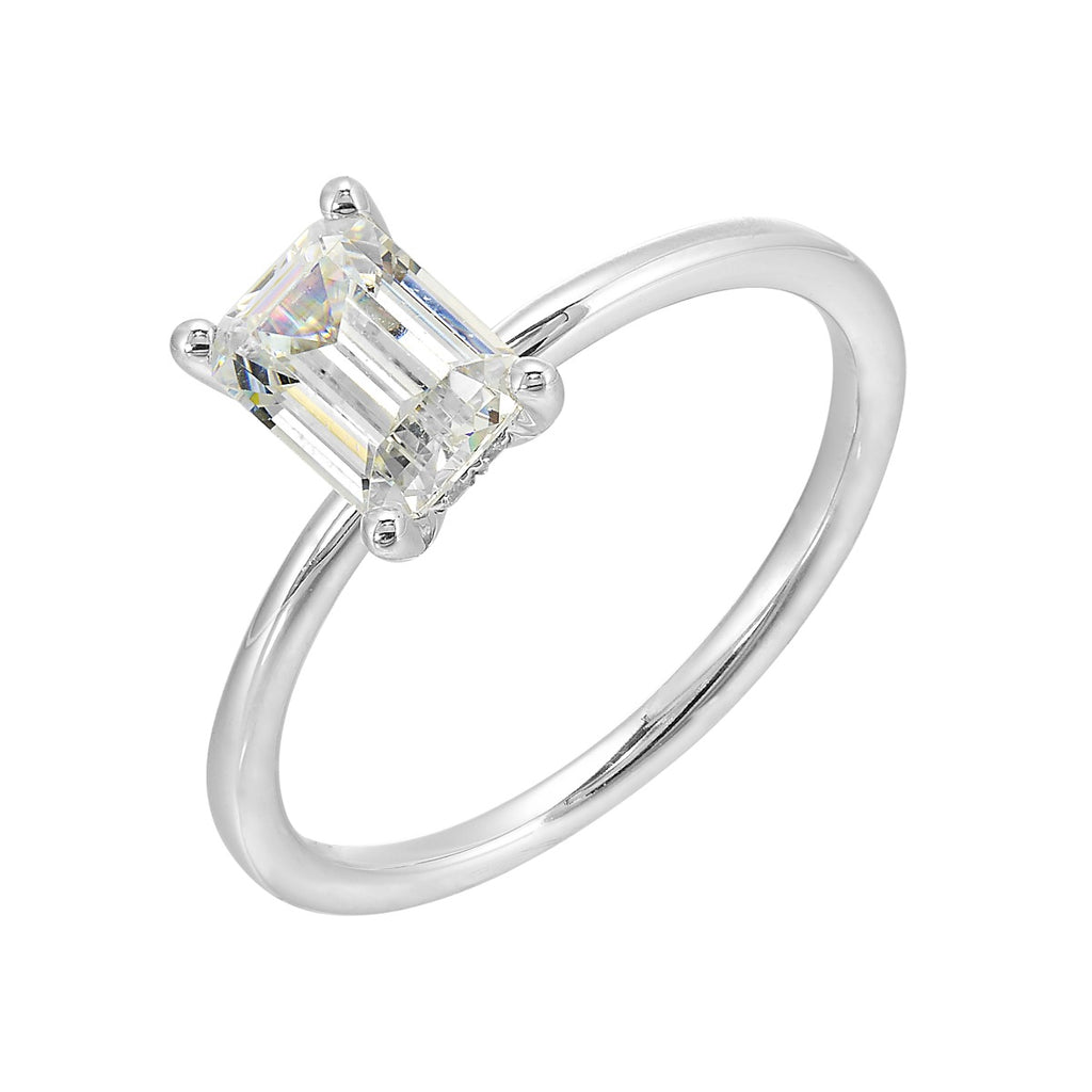 Eternal Emerald Elegance Semi Mount Ring .05CTW