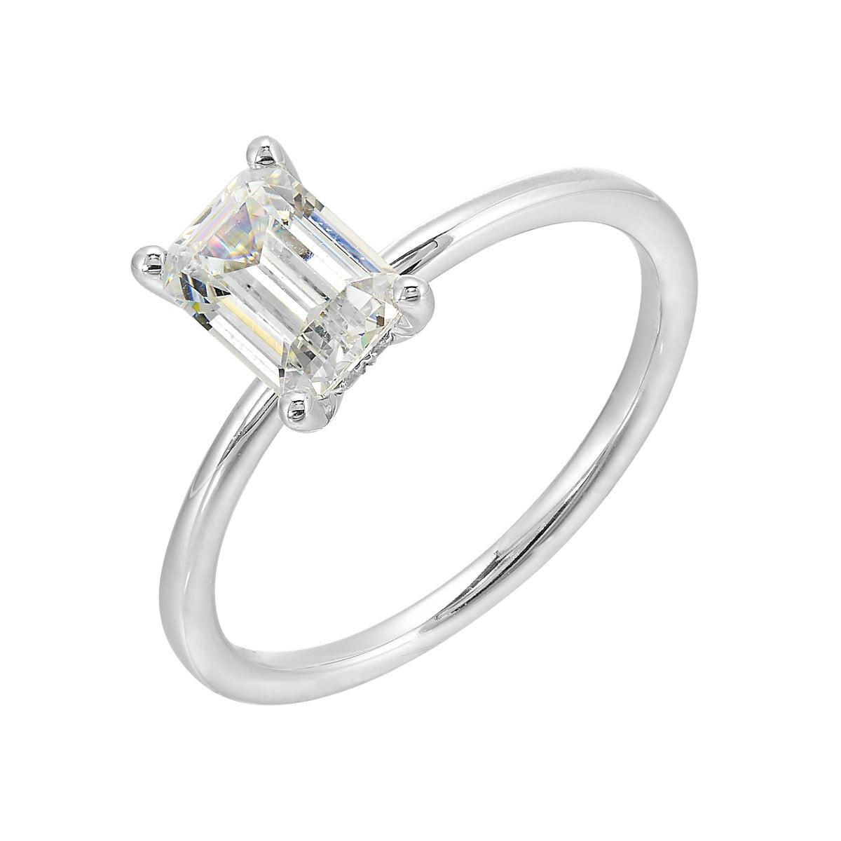 Eternal Emerald Elegance Semi Mount Ring .05CTW
