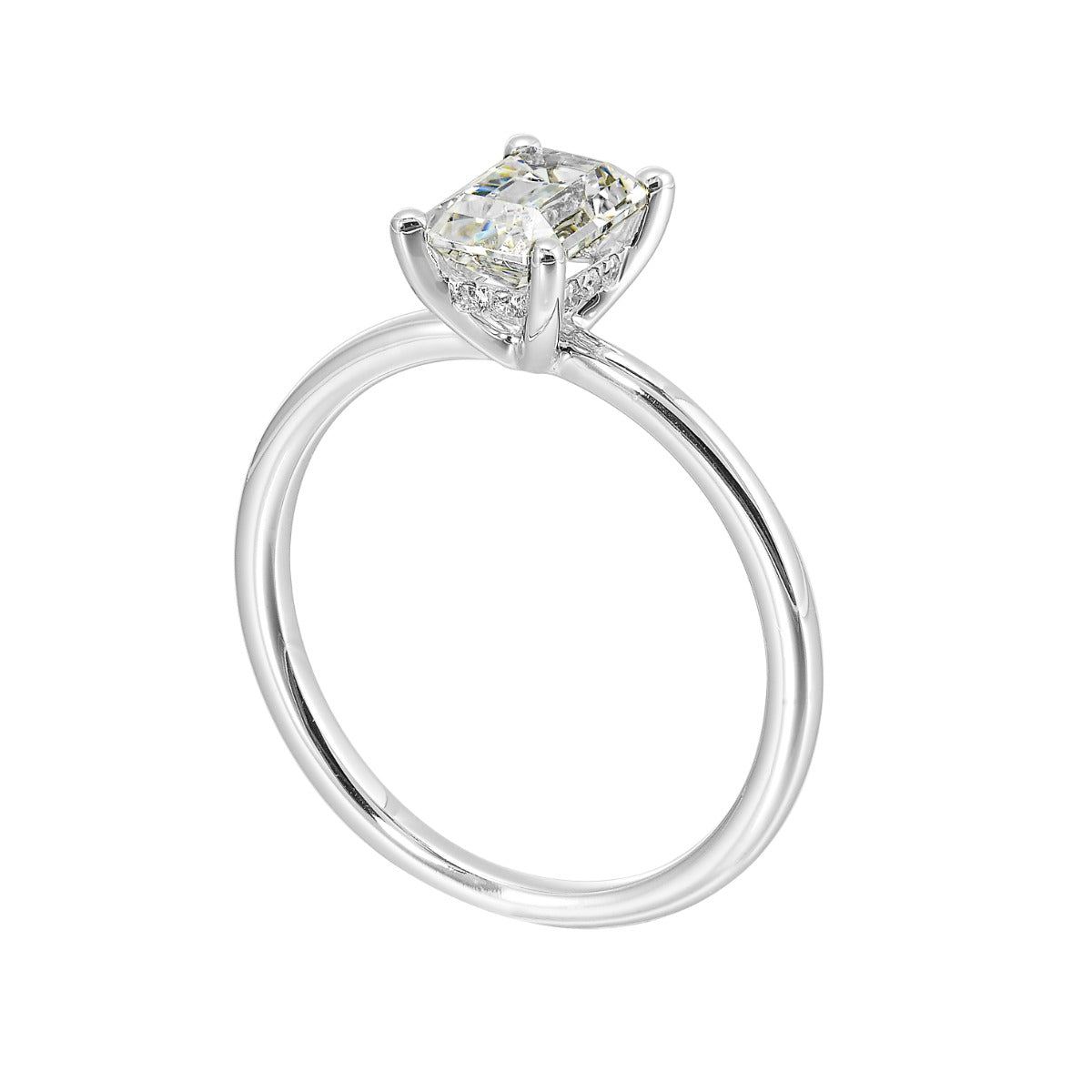 Eternal Emerald Elegance Semi Mount Ring .05CTW