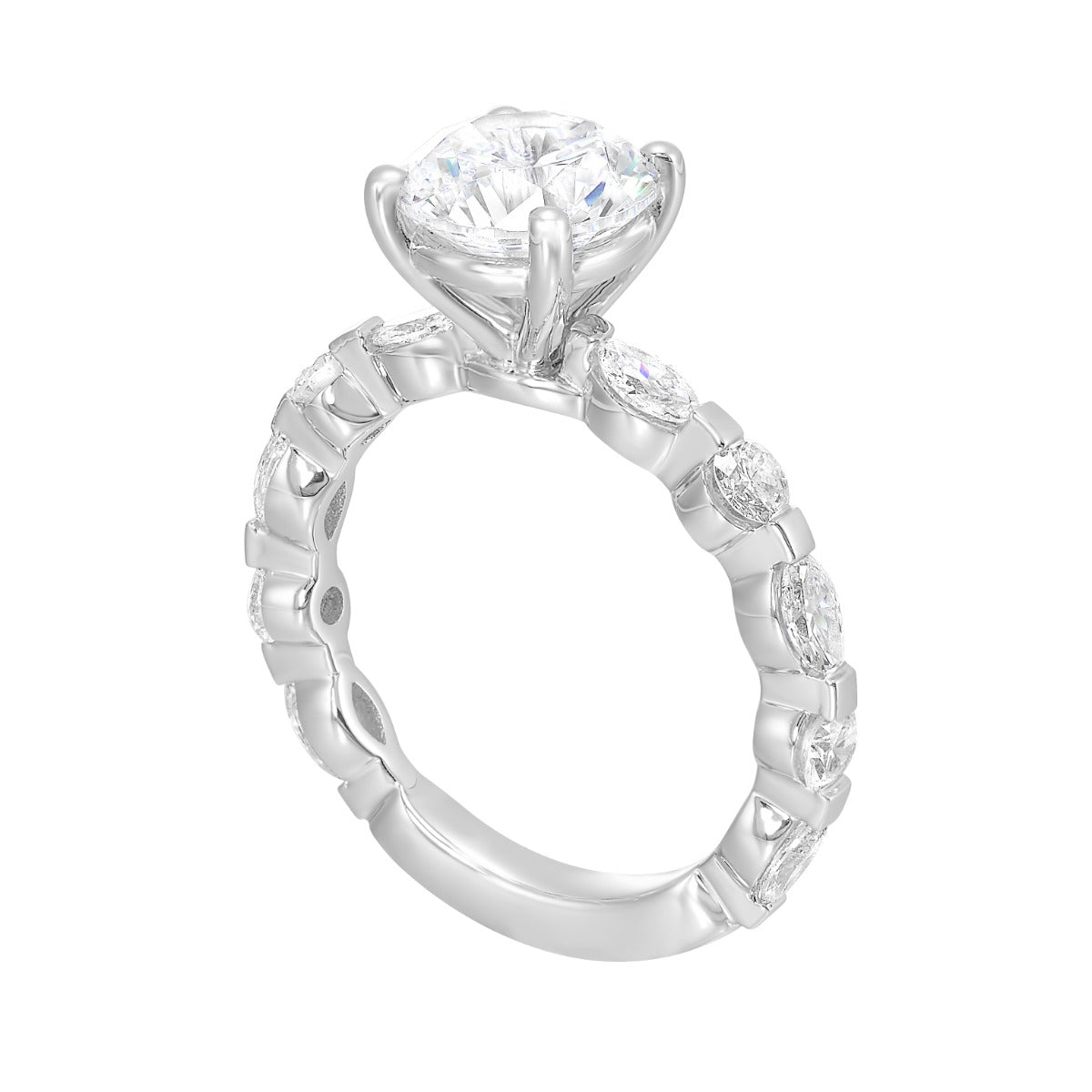 Eternal Sparkle Marquise Band Semi-Mount Ring .75CTW