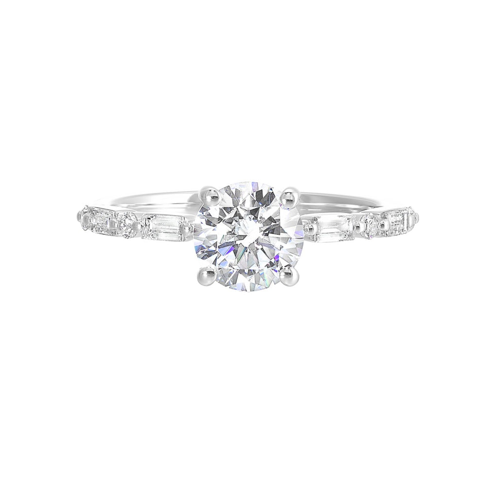 Radiant Harmony Solitaire Semi-Mount Ring .25CTW